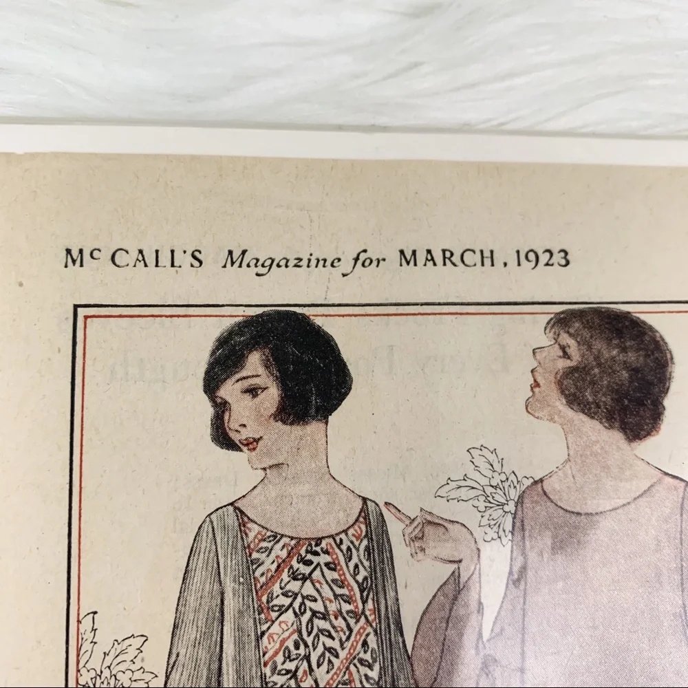 LOWEST PRICE Vintage McCall's 1923 Newspaper Sewing Dress Pages - Picture 4 of 16
